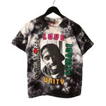 Poetic Justice Love Loyalty Unity Chemistry T Shirt Tie Dye Blue White Medium M Photo 1
