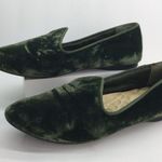 Birdies Women's The Heron Green Plush Velvet Loafers Flats Shoes Size 6 Photo 0