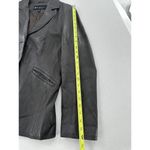 Kenneth Cole  Leather Jacket Women’s Size Large Blazer Notched Moto Brown Button‍ Photo 10