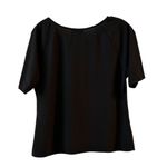 Luxology Women's Black Knit Blouse L with Removable Silver Chain Size L Photo 5
