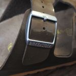 Birkenstock  Brown Chic Feminine Summer Patent Leather Arizona Narrow Size 36 Photo 4