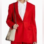 Stella McCartney  single breasted 100% wool red jacket blazer spring 38 - 2 Photo 6