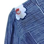 Vintage Jani Originals 60s Secretary Blouse Blue Size M Photo 6