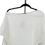 n:philanthropy White Ribbed Off Shoulder Long Sleeve Sweater NWT size Large Photo 3