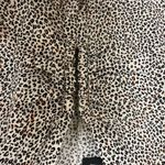 NWT AFRM Leopard Print Long Sleeve Deep V Top Black Size M Photo 1