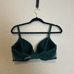 Victoria's Secret Victoria’s‎ Secret Green Plaid Gold Shimmer Lightly Lined Demi Bra size 38DD Photo 7