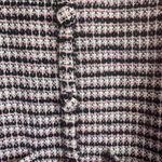 ZARA  Pink Black Tweed Long Sleeve Cardigan Sweater Size Small Photo 6