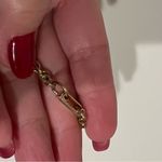 None Vintage Doublesided Monogrammed mirror necklace, Estate Jewelry 11.5”L Photo 8