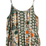 Fashion XL Dress Boho Paisley Slip Mini Spaghetti Strap Summer Festival Coquette Green Photo 10
