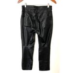 Gap  Vintage Slim High Rise Vegan Leather Black Pants Ankle Length Flattering 2P Photo 2