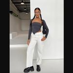 Princess Polly Pawley White Relaxed Fit Straight Leg Cargo Pants 4 Photo 1