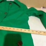 Dennis Basso Water Resistant Button Front Kelly green Jacket small Photo 9