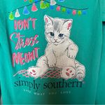 Simply Southern ⭐️ don’t stress meowt long sleeve T-shirt size small Photo 4