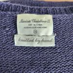 American Vintage Vintage Marisa Christina Blue Novelty Knit Cardigan Sweater Equestrian Themed M Photo 9