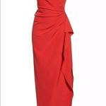 Vince Camuto Off the Shoulder Crepe Gown Sz 2 Red Photo 5