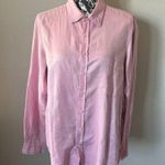 CP Shades  Womens Long Sleeve Linen Pink Front Pocket Shirt Top Small Photo 3