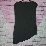 Evereve  X MICHAEL STARS BURNOUR STYLE ARMY GREEN BLACK ASYMMETRICAL TEE XS Photo 1