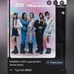 [NEW JEANS] X OIOI sz small layered skirt denim pants OI1C2MPL97BLA OFFICIAL MD Blue Photo 4