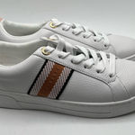 Ted Baker NWOB  Women's Leather Metallic Detail Webbing Trainers  size 6.5 Photo 0