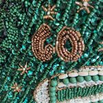 From India To You | Green Beaded “Go Team” Shoulder Bag Gold Photo 2