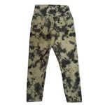 Evolution and creation  Watercolor Capri Leggings in Green/Black, Size L Photo 3