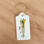 Coach Keychain  Limited Edition Bag Charm Logo Gold Chain Hawaii Stamp Large Size Photo 4