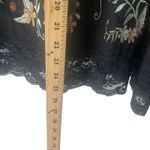 Sugar Lips  Women's Size Medium‎ Black Embroidered Floral Lace Above Knee Skirt Photo 8
