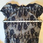 Tadashi Shoji  Gown Sz 6 Navy Lace Floral Overlay Formal Mother Bride/Groom Prom Photo 2