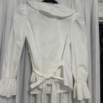 We The Free Ruffle Wrap Long Sleeve Shirt in White Photo 1