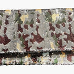 BCBGMAXAZRIA  Sequin Camo Foldover Clutch Wallet Green Gold Brown Black Large NYE Photo 0