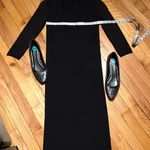 ZARA Knit Sweater Dress Sheer Neck & Sleeve Fit Shift Sheath Whimsgoth Photo 4