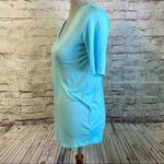 Motherhood Maternity Blue Half Sleeve Scoop Neck Medium Photo 2