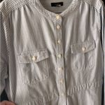 J.Crew  Long Sleeve Cotton Oxford Shirt Stripe Dress Photo 3