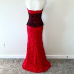 Vintage Gothic Prom Dress Red Photo 4