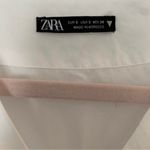 ZARA  White Coastal Preppy Poplin Wrap Mini Dress Small Photo 12