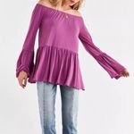 Urban Outfitters UO Kimchi Blue Blake Off-The-Shoulder Tunic Top Photo 2