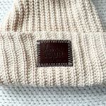 Love Your Melon  Blush Light Pink Knit Cuffed Beanie With Pink Faux Fur Pom Pom Photo 1