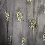 Isabel Marant  Midnight Blue Embellished Sheer Silk Long Sleeve Blouse Size 6 Photo 12