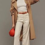 Anthropologie Maeve Colette Wide Leg Cropped Patch Pocket Linen Pants in Size 25 Photo 0