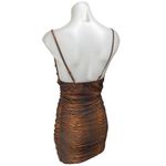 Polly Black Brown Tiger Animal Print Sleeveless Cami Tank Mini Bodycon Dress 2 Photo 1