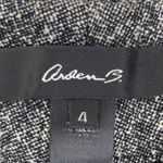 Arden B Dark Grey Silk Wool Blend High Waisted Tweed Wide Leg Office Pant Slacks Photo 7