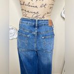 Judy Blue NTM: Medium Wash Dixie Jeans Wide Leg Cropped with Raw Hem Sz 9/29 Photo 10