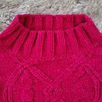 Ship N Shore Sport Vintage Cable Knit Fuschia Pink Acrylic Sweater Size Medium Photo 4