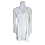 Lilly Pulitzer Lilly‎ Pulitzer 30393 Lyndsea Tunic Blouse Resort White sz XS Stretch Flowy Photo 1
