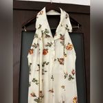 Floral Halter Neck Maxi Dress Orange Size 2 Photo 3