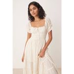 Free People Falling Sun Lace Insert Midi Dress in Tea Size Medium Photo 3