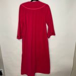 Vintage Deep Pink Zip Front Robe Satin Trim Sz Small Photo 5