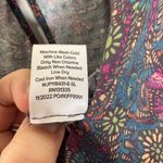 Evereve Floral Ember Jumpsuit Size XS Puff Sleeve Belt Cropped Purple Teal 625 Photo 9