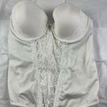 Maidenform 34B white lace strapless corset bustier Photo 0