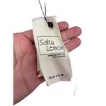 Salty Lemon Pink Midi Dress Metallic Accents Tie‎ Back Sundress Flowy Size S NWT Photo 5